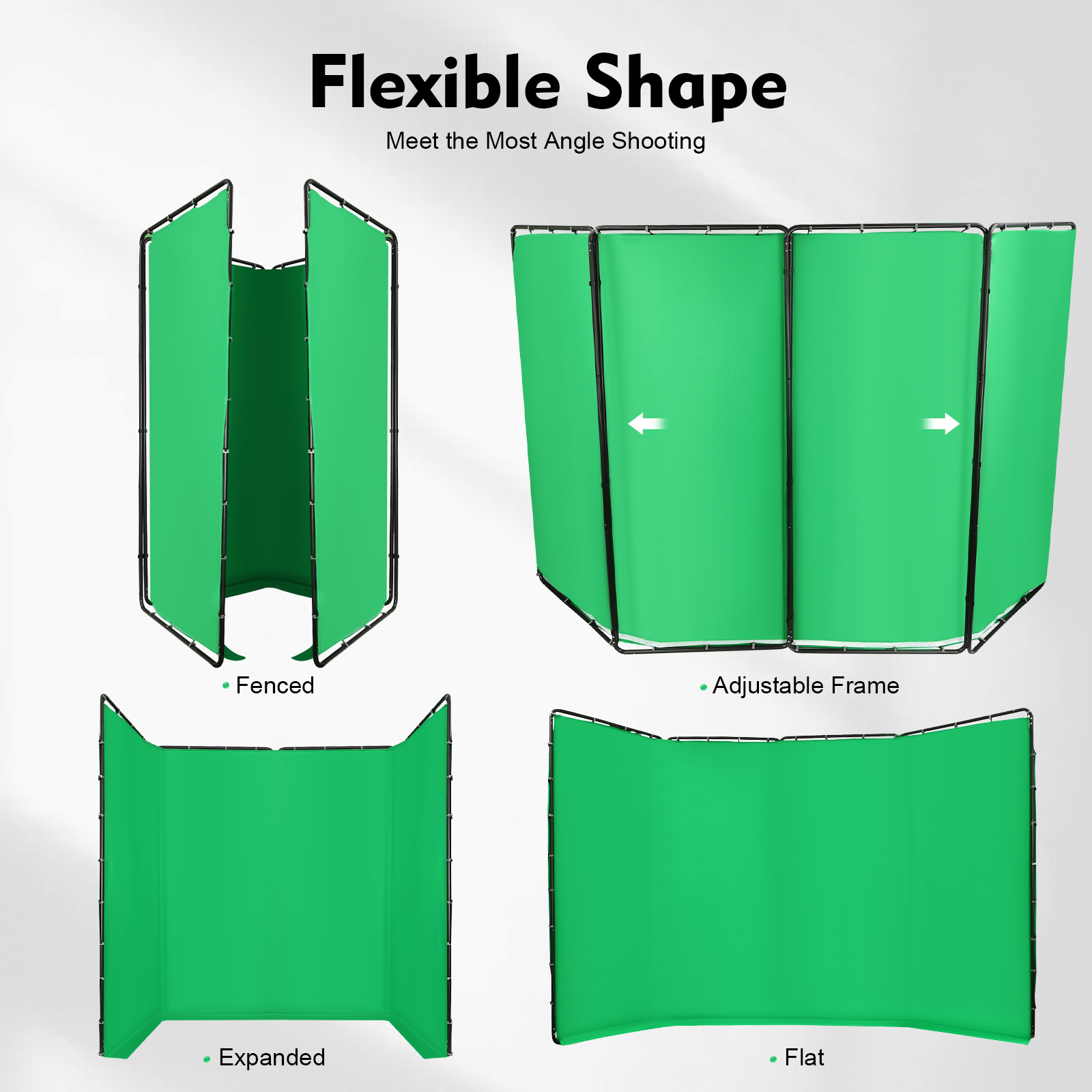 4x2.4m Photography Backdrop St - Green Screen Collapsible recension och pris