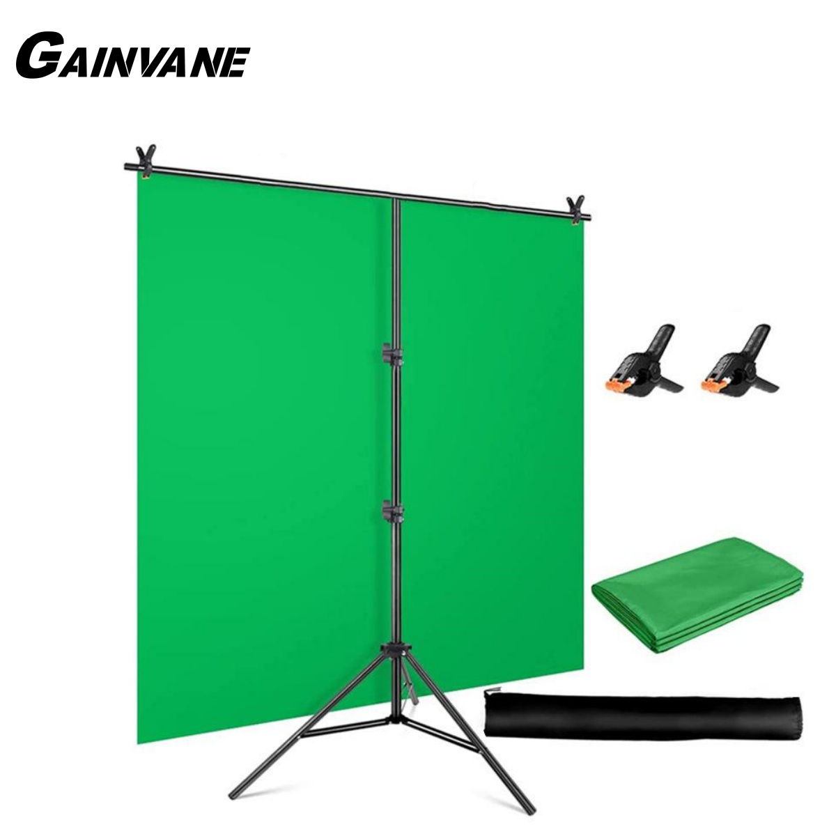 T-Shape Backdrop Stand Kit wit - Green Screen Collapsible recension och pris