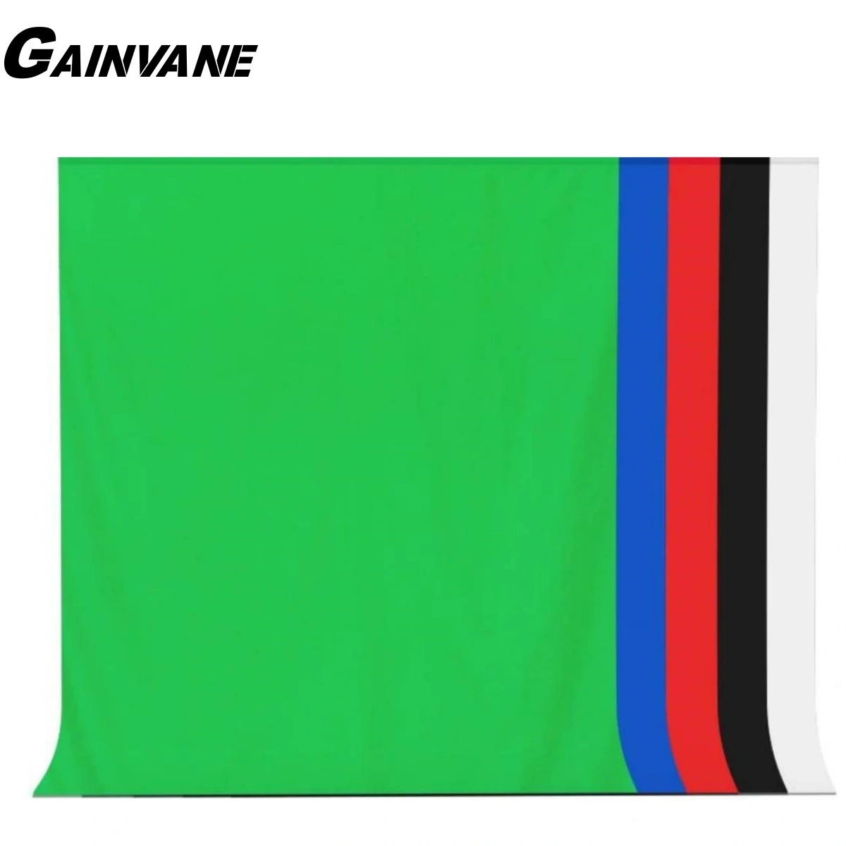 GAINVANE Backdrop Cloth White  - Green Screen Collapsible recension och pris