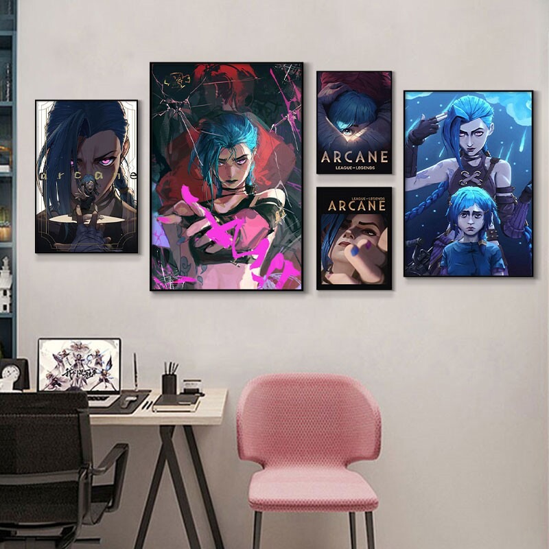 Arcane Jinx Close-Up Poster Un - Esports Y Gaming recension och pris